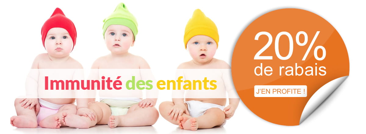 Durant le mois de novembre, profitez de -20% sur différents médicaments ou compléments alimentaires destinés aux enfants pour leur immunité.
